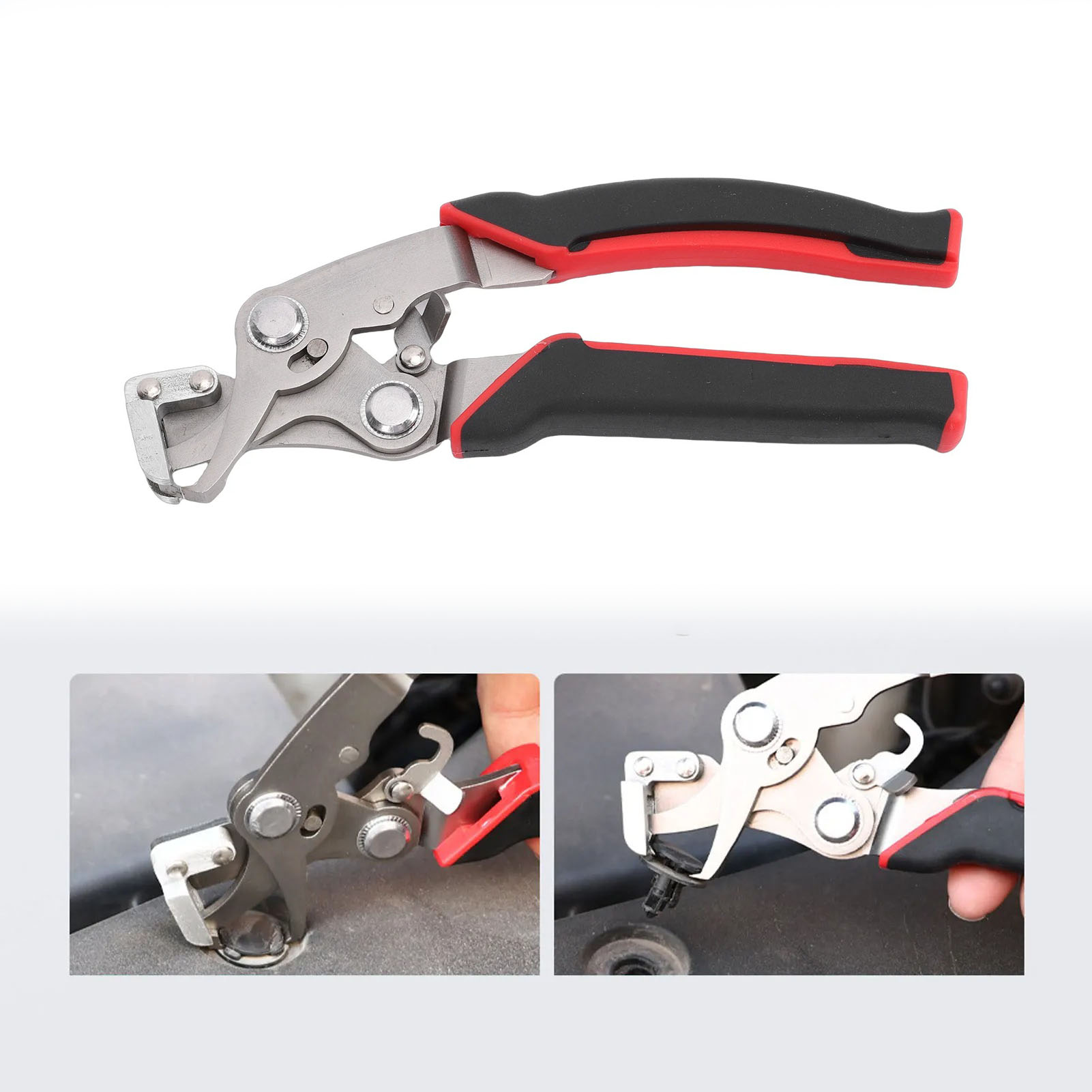 Multi Tool Plier - เครื่องมือถอดประกอบแคลมป์รถยนต์ สแตนเลสอเนกประสงค์ คีมถอดสแนป ตัวถอดตัวยึด แคลมป์รีเวท