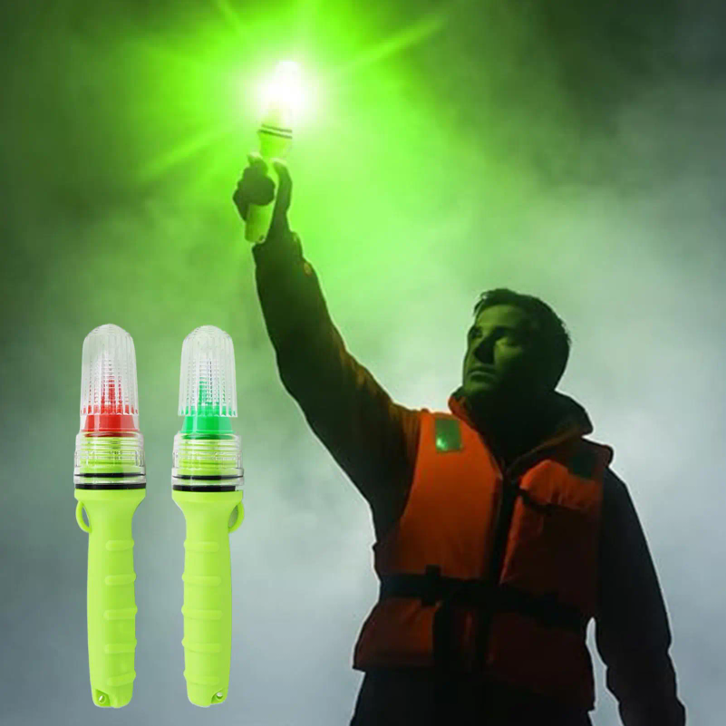 Signal Flare Kit - ไฟสัญญาณเตือนภัยแบบพกพา 2 ชิ้น กันน้ำ สำหรับเรือ ใช้ในทะเล