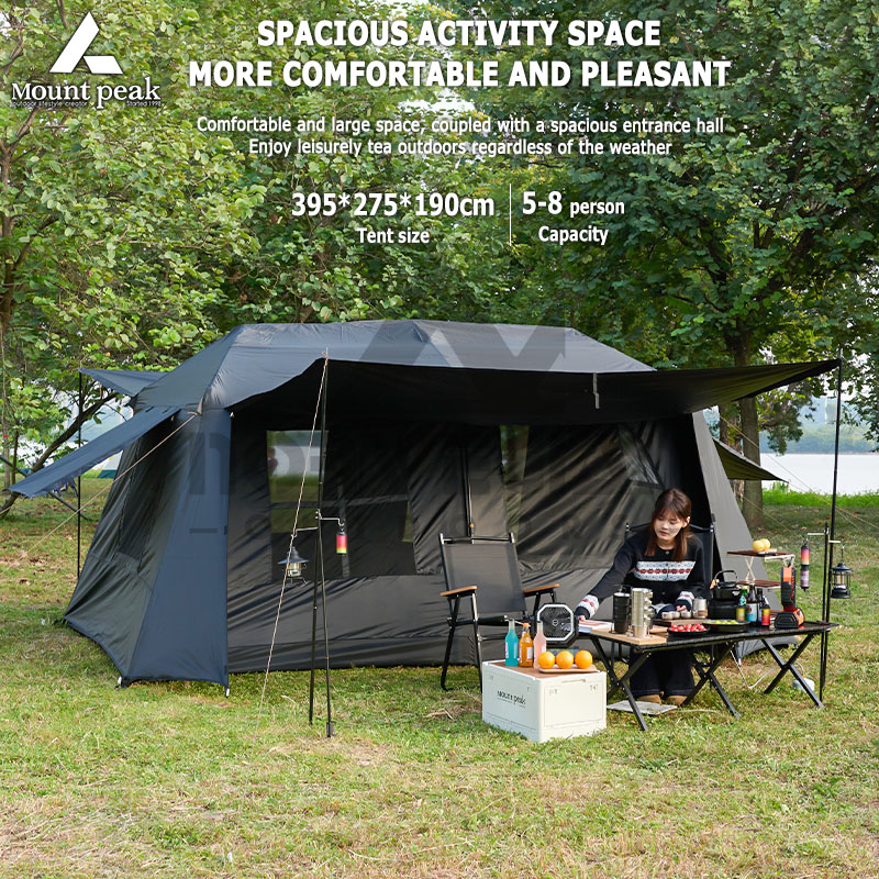 Emergency Mylar Tent - เต็นท์แคมป์ปิ้งอัตโนมัติขนาดใหญ่ Mount Peak สำหรับ 3-8 คน