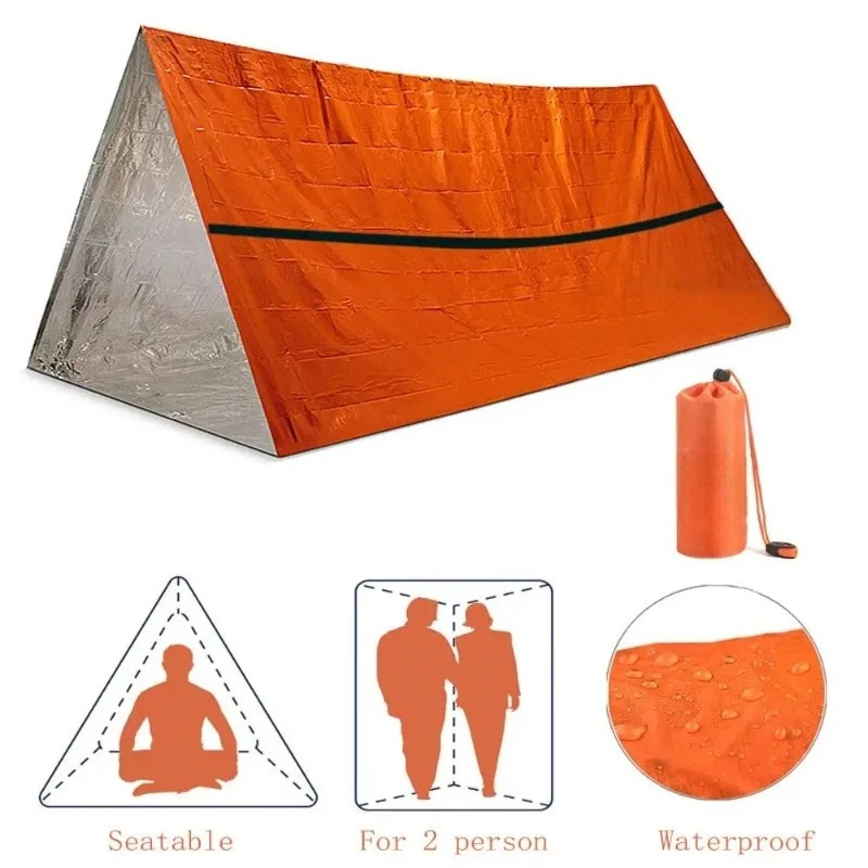 ชุดเต็นท์ฉุกเฉินสำหรับ 2 คน พร - Emergency Mylar Tent บทวิจารณ์และราคา